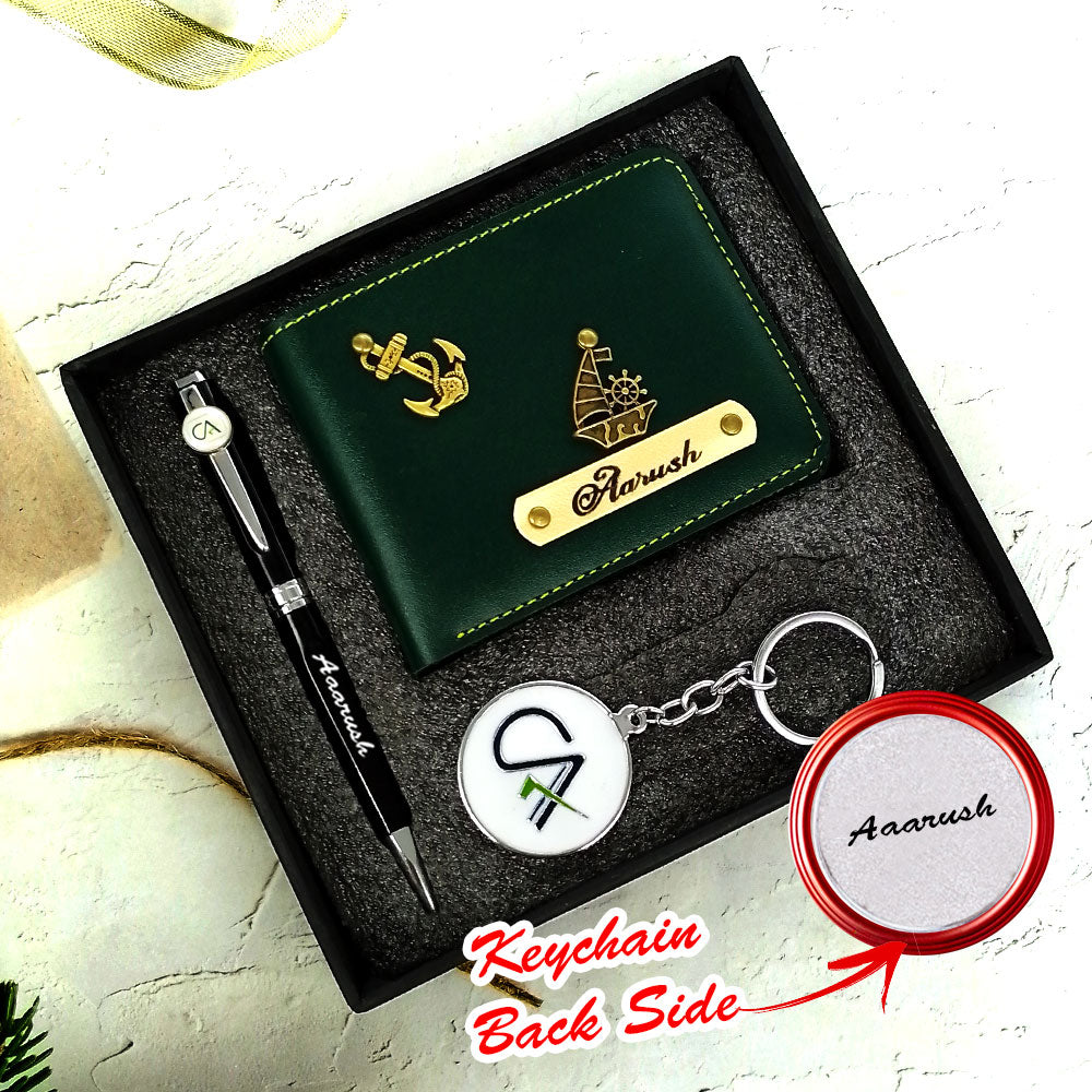 Customized Wallet Pen & Keychain Combo For CA