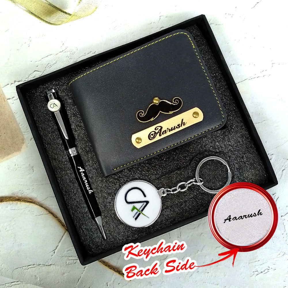 Customized Wallet Pen & Keychain Combo For CA